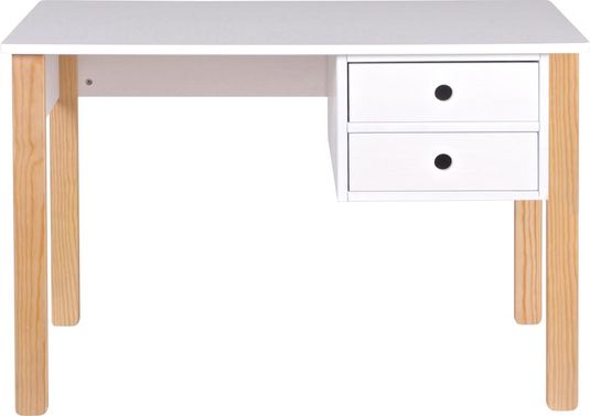 Woood Schreibtisch Tipi 75x110x55cm Kinderschreibtisch Weiss Kiefer